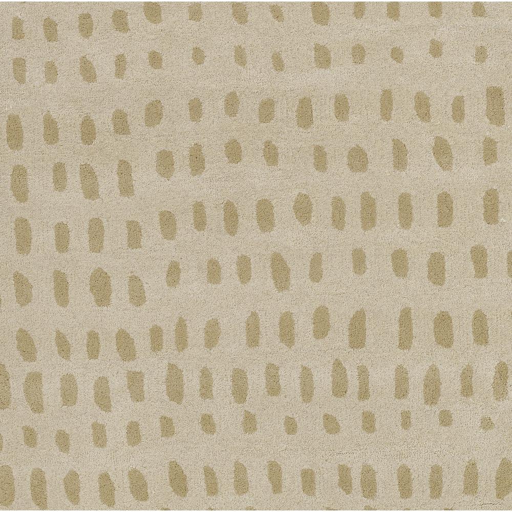 Contemporary Rectangle Area Rug, Beige, 9' X 12'