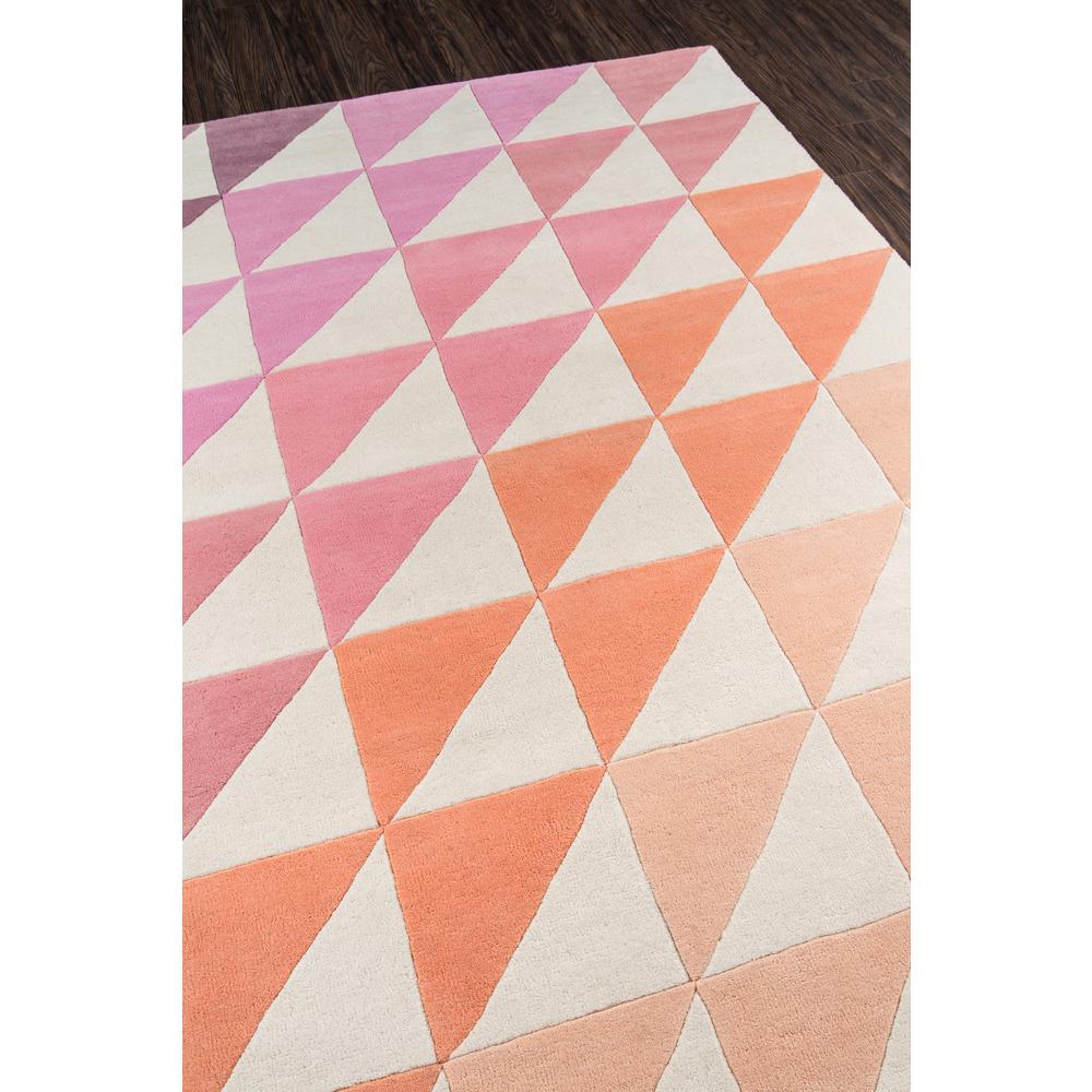 Modern Rectangle Area Rug, Pink, 9' X 12'