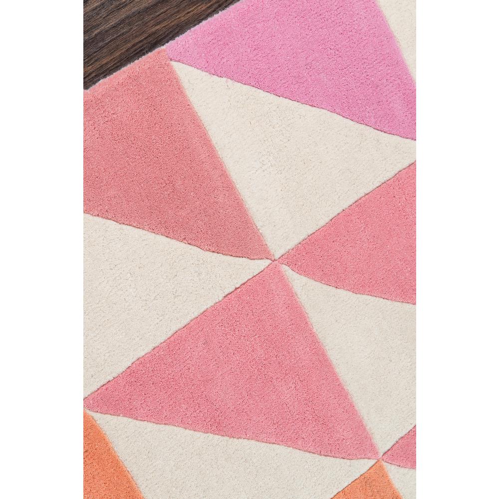 Modern Rectangle Area Rug, Pink, 9' X 12'