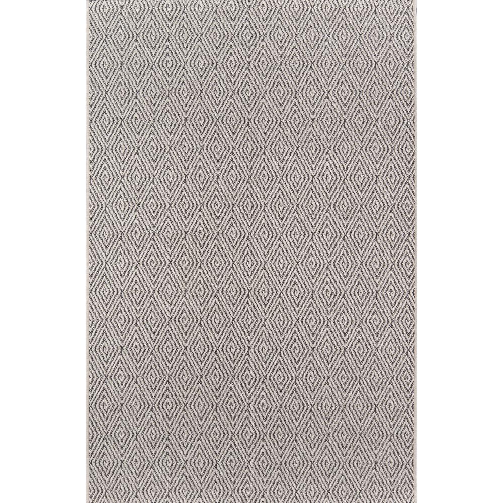 Contemporary Rectangle Area Rug, Charcoal, 3'11" X 5'7"