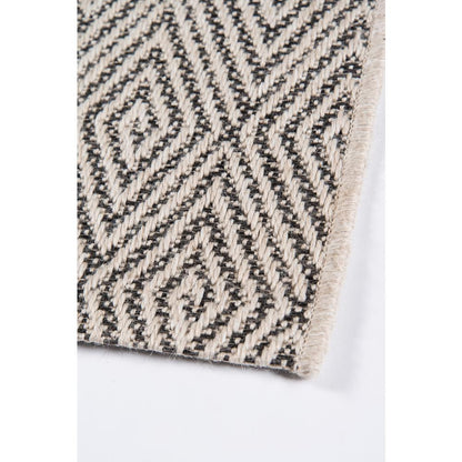 Contemporary Rectangle Area Rug, Charcoal, 3'11" X 5'7"