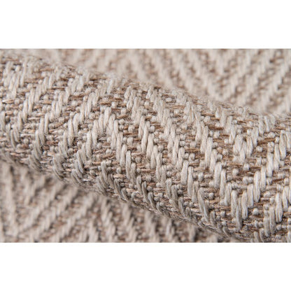 Contemporary Rectangle Area Rug, Natural, 3'11" X 5'7"