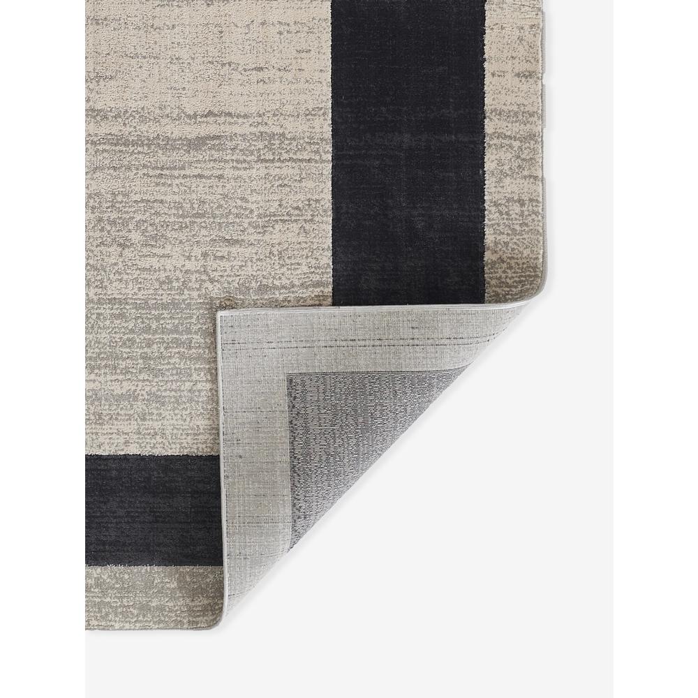 Contemporary Rectangle Area Rug, Charcoal, 7'9" X 9'10"