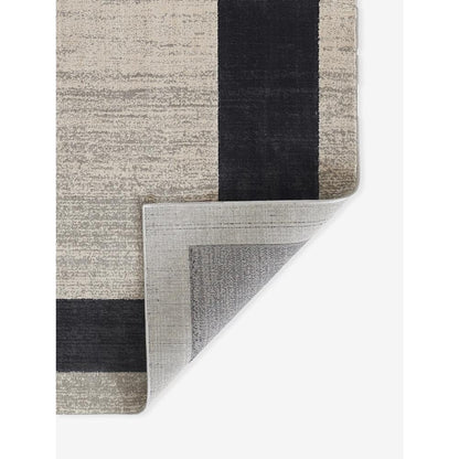 Contemporary Rectangle Area Rug, Charcoal, 7'9" X 9'10"