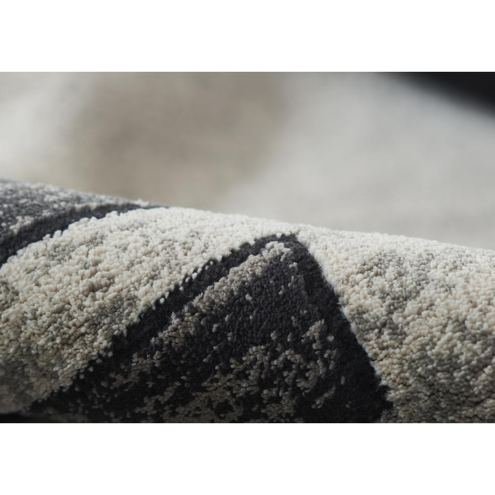Contemporary Rectangle Area Rug, Charcoal, 7'9" X 9'10"