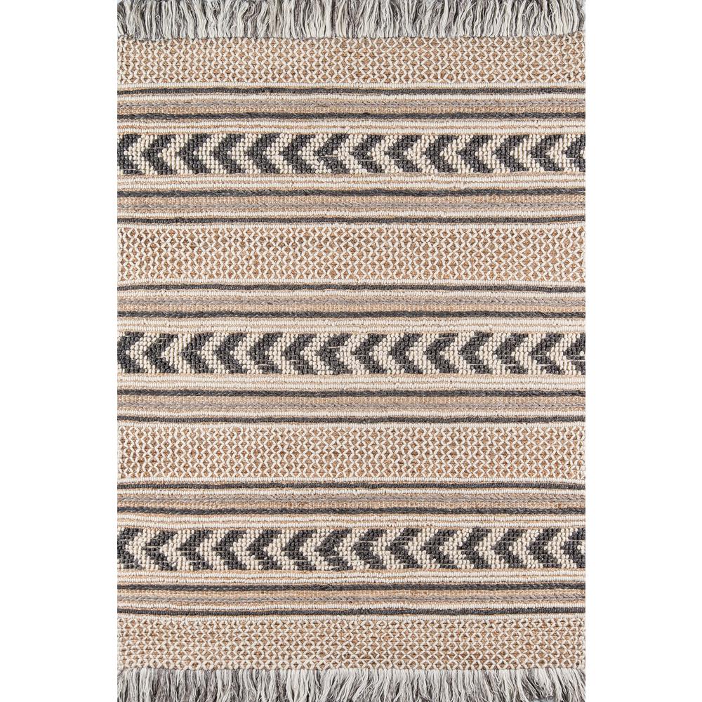 Transitional Rectangle Area Rug, Charcoal, 6' X 9'