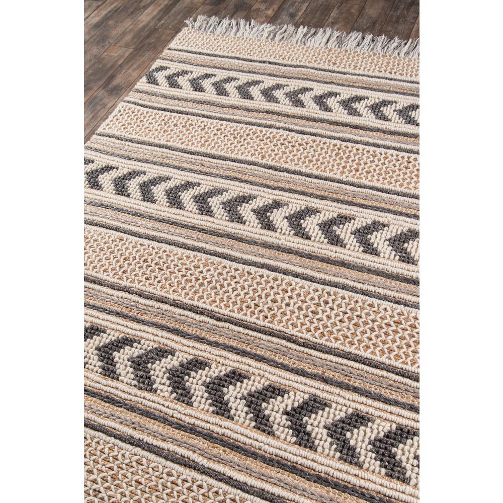 Transitional Rectangle Area Rug, Charcoal, 6' X 9'