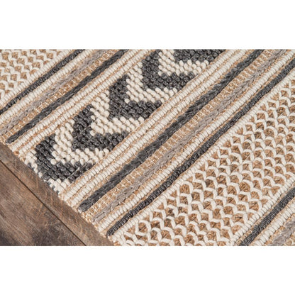 Transitional Rectangle Area Rug, Charcoal, 6' X 9'