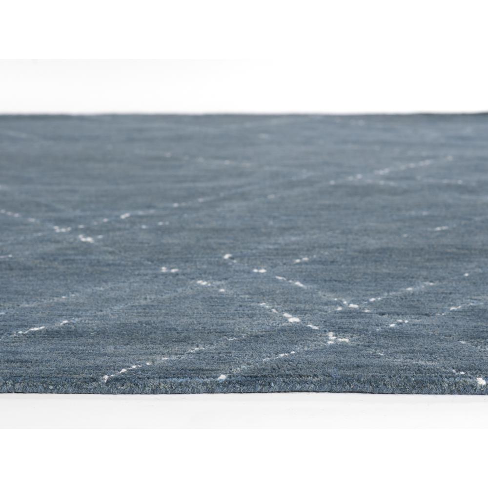 Contemporary Rectangle Area Rug, Blue, 9' X 12'