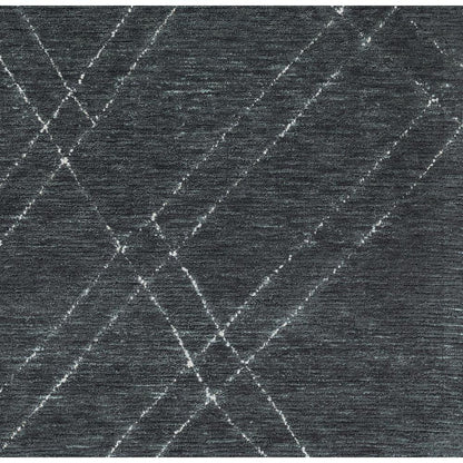 Contemporary Rectangle Area Rug, Blue, 9' X 12'