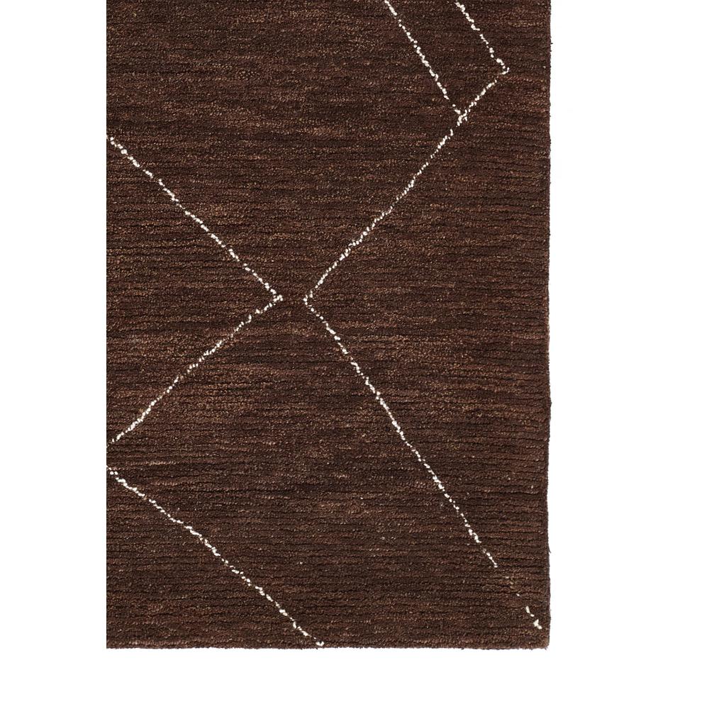 Contemporary Rectangle Area Rug, Brown, 9' X 12'