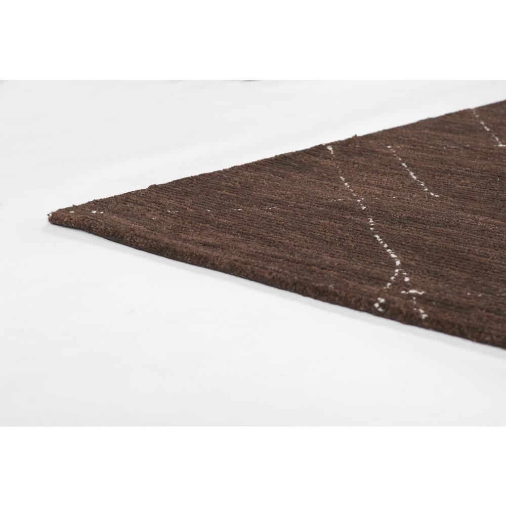 Contemporary Rectangle Area Rug, Brown, 9' X 12'