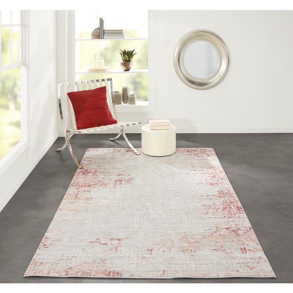 Traditional Runner Area Rug, Red, 2'2" X 7'7" Runner