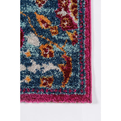 Traditional Rectangle Area Rug, Pink, 9'3" X 12'6"