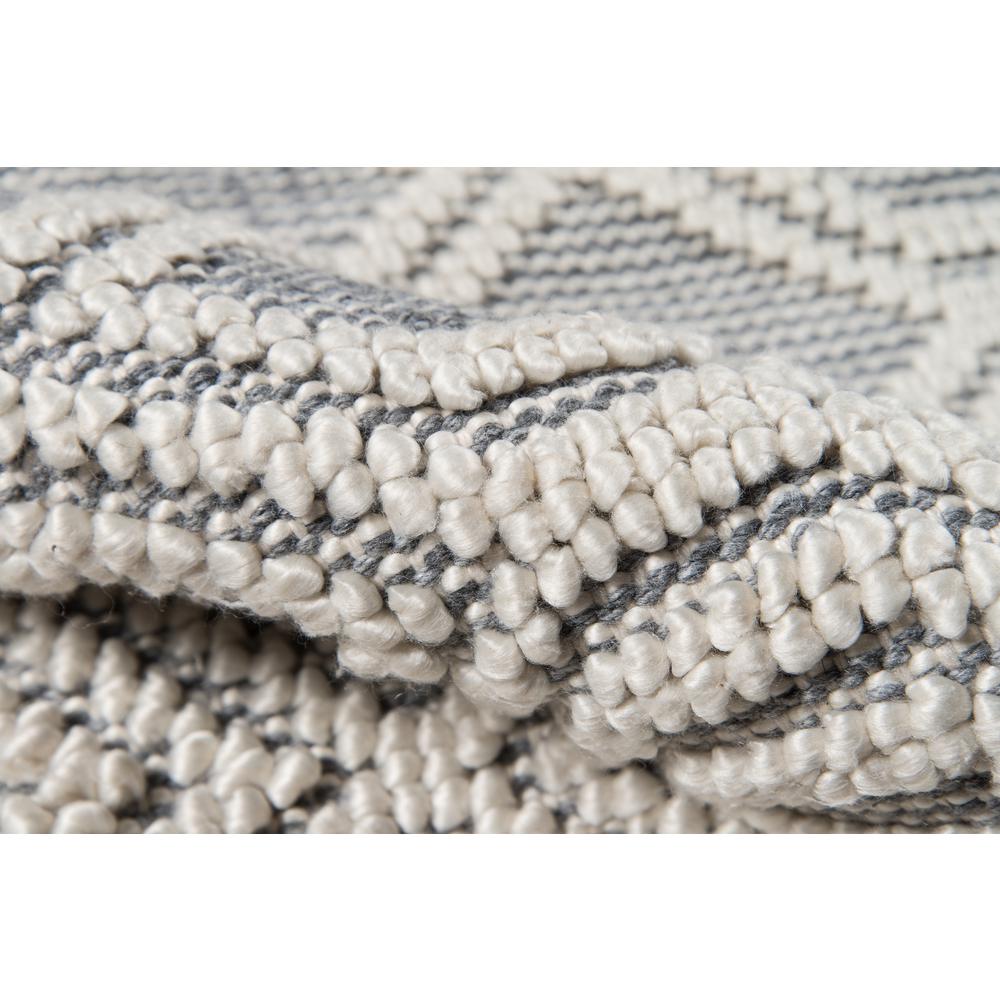 Contemporary Rectangle Area Rug, Grey, 7'9" X 9'9"