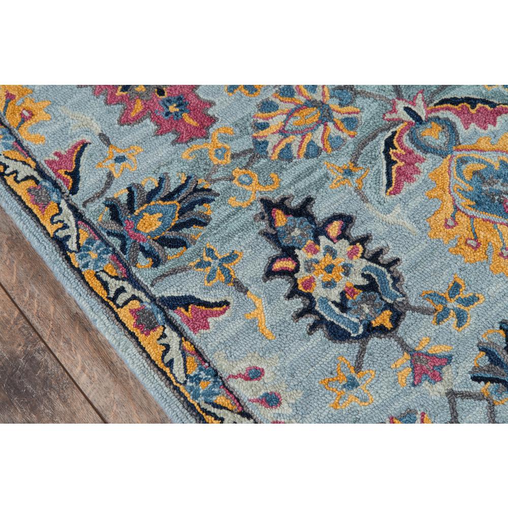 Traditional Rectangle Area Rug, Blue, 6' X 9'