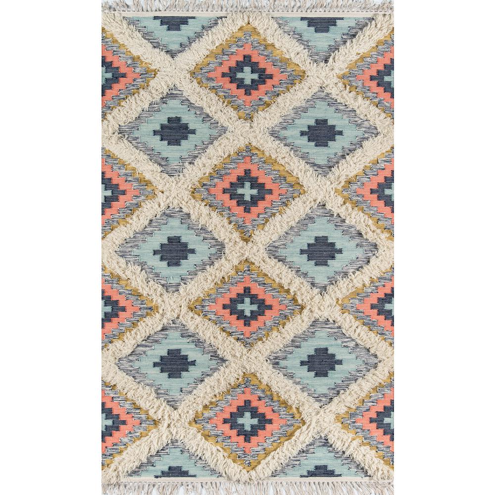 Contemporary Rectangle Area Rug, Multi, 7'6" X 9'6"
