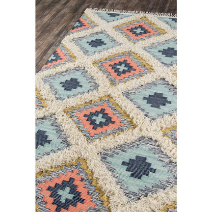 Contemporary Rectangle Area Rug, Multi, 7'6" X 9'6"