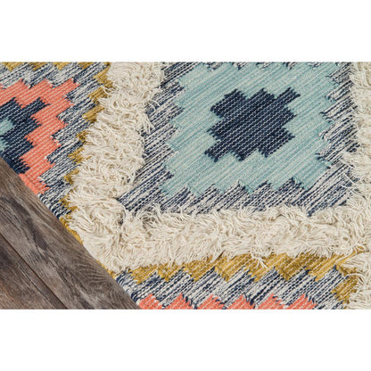 Contemporary Rectangle Area Rug, Multi, 7'6" X 9'6"