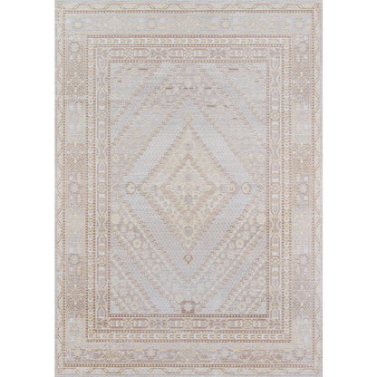Traditional Rectangle Area Rug, Grey, 7'10" X 10'6"