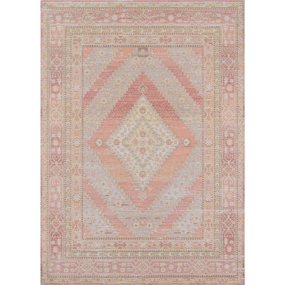 Traditional Rectangle Area Rug, Pink, 7'10" X 10'6"