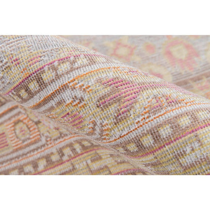 Traditional Rectangle Area Rug, Pink, 7'10" X 10'6"
