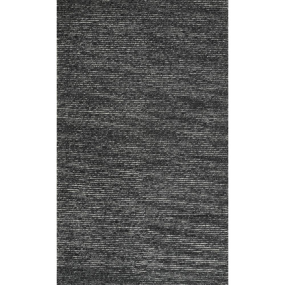 Contemporary Rectangle Area Rug, Charcoal, 8' X 10'