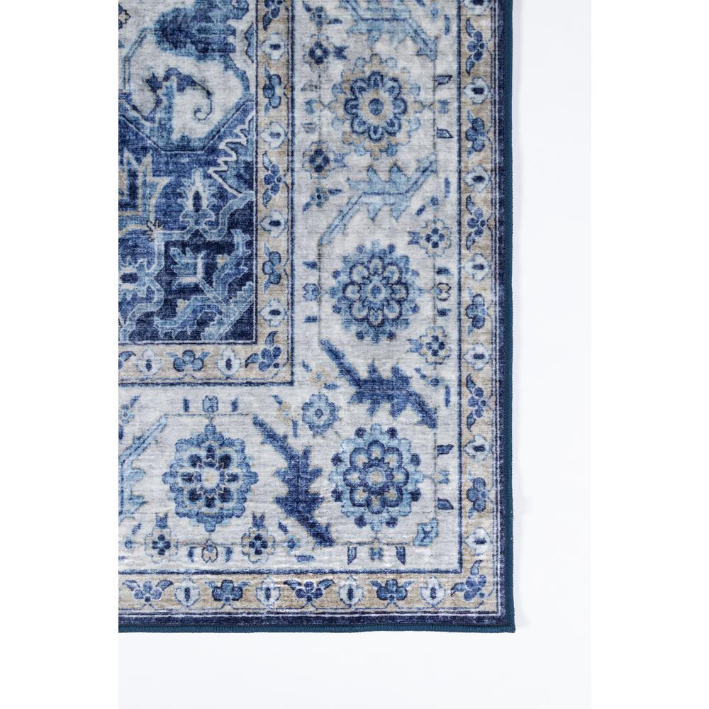 Traditional Rectangle Area Rug, Blue, 6' X 9'