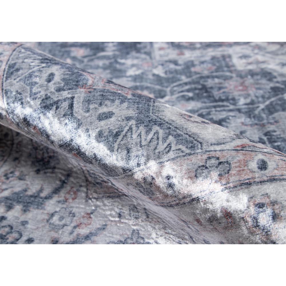 Traditional Rectangle Area Rug, Grey, 6' X 9'