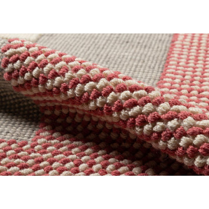 Contemporary Rectangle Area Rug, Pink, 7'9" X 9'9"