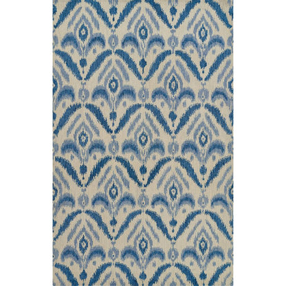 Transitional Rectangle Area Rug, Blue, 8' X 10'