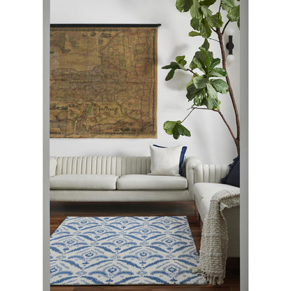 Transitional Rectangle Area Rug, Blue, 8' X 10'