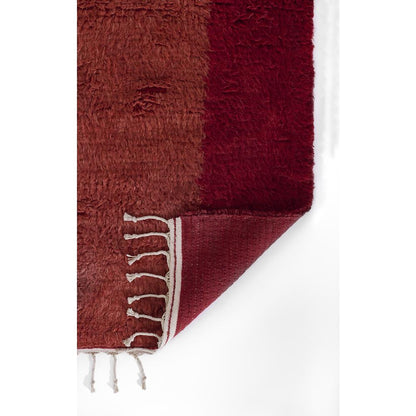 Contemporary Rectangle Area Rug, Red, 8' X 10'