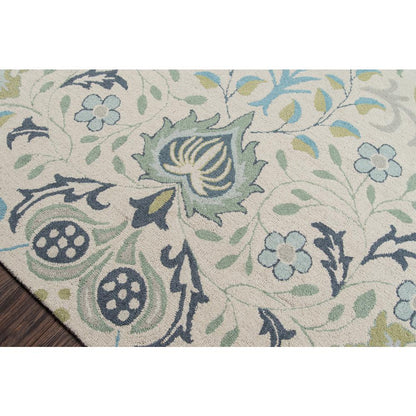 Casual Rectangle Area Rug, Blue, 8' X 10'