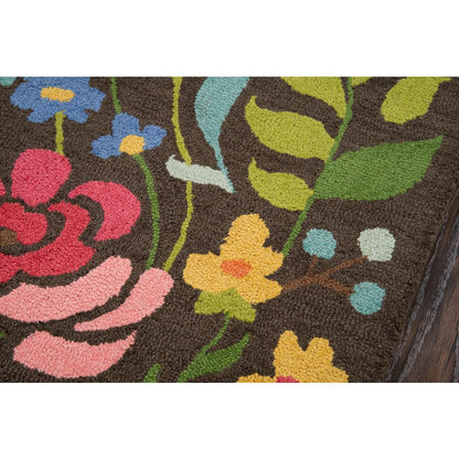 Casual Rectangle Area Rug, Brown, 8' X 10'
