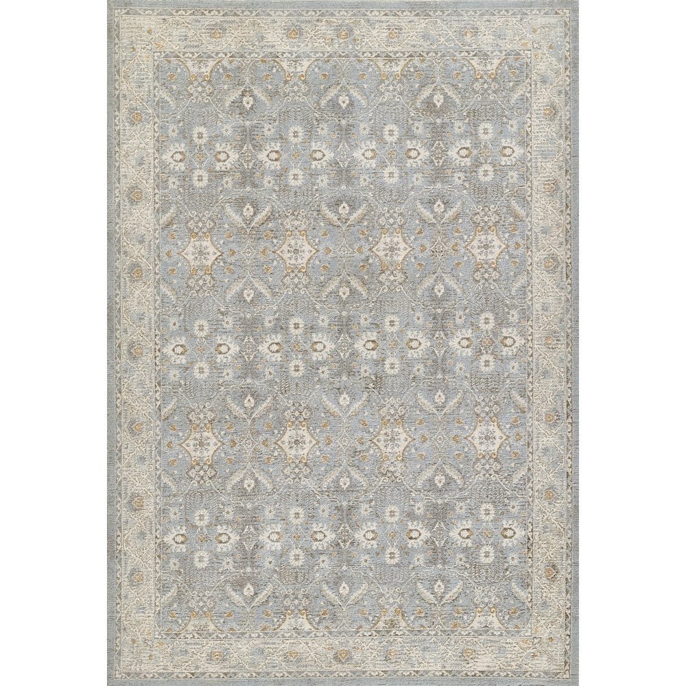 Traditional Rectangle Area Rug, Blue, 8' X 10'