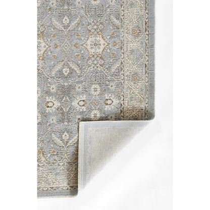 Traditional Rectangle Area Rug, Blue, 8' X 10'