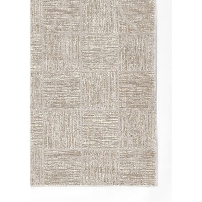 Contemporary Rectangle Area Rug, Beige, 9' X 12'