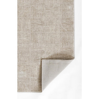 Contemporary Rectangle Area Rug, Beige, 9' X 12'