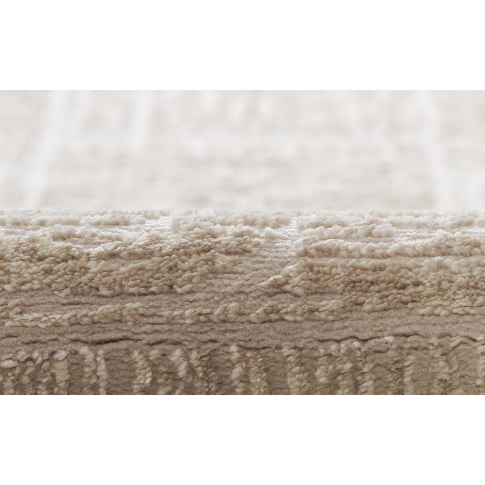 Contemporary Rectangle Area Rug, Beige, 9' X 12'
