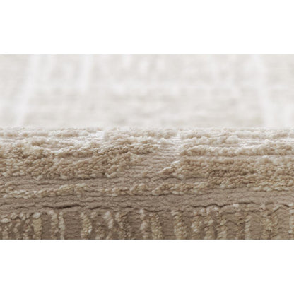 Contemporary Rectangle Area Rug, Beige, 9' X 12'