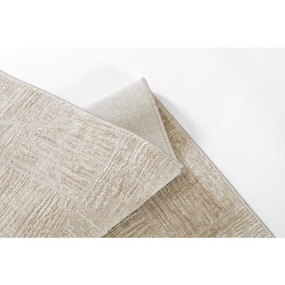 Contemporary Rectangle Area Rug, Beige, 9' X 12'