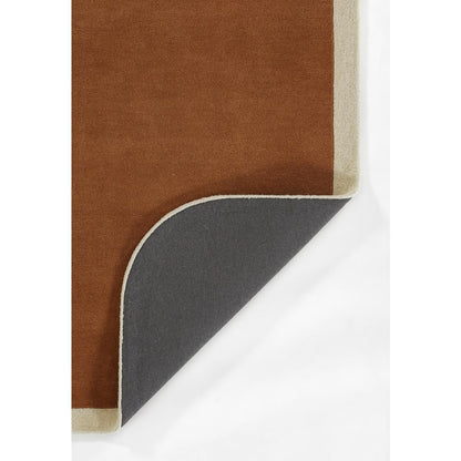 Contemporary Rectangle Area Rug, Copper, 8' X 10'