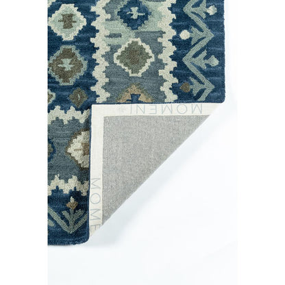 Traditional Rectangle Area Rug, Blue, 7'6" X 9'6"