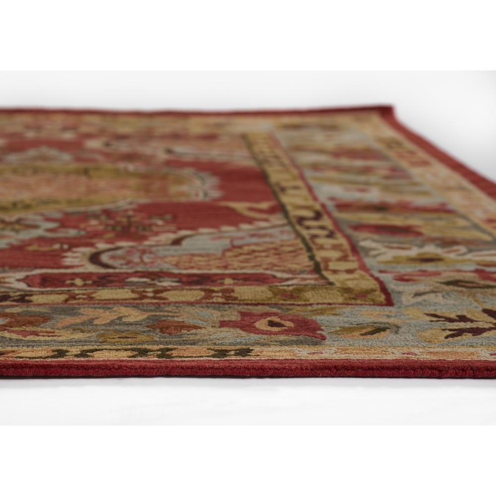Traditional Rectangle Area Rug, Red, 7'6" X 9'6"
