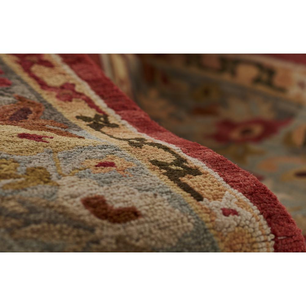 Traditional Rectangle Area Rug, Red, 7'6" X 9'6"