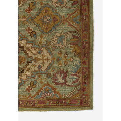 Traditional Rectangle Area Rug, Blue, 7'6" X 9'6"