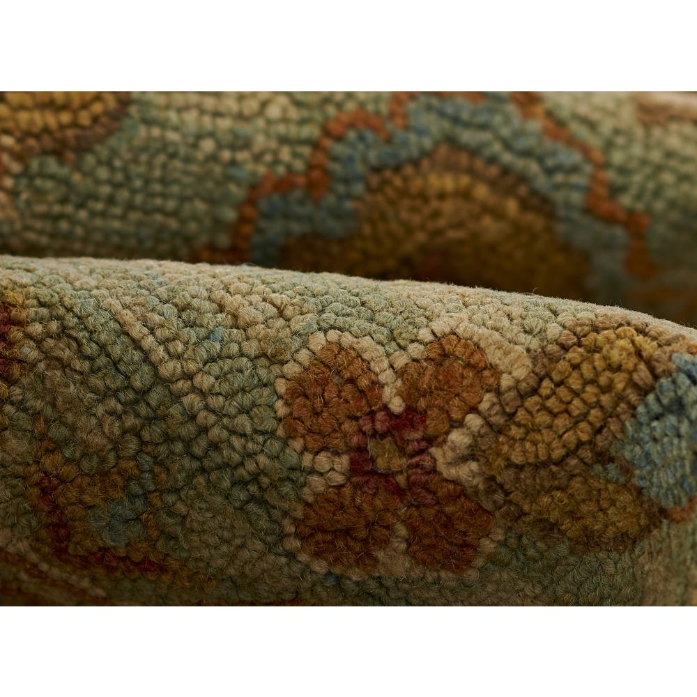 Traditional Rectangle Area Rug, Blue, 7'6" X 9'6"