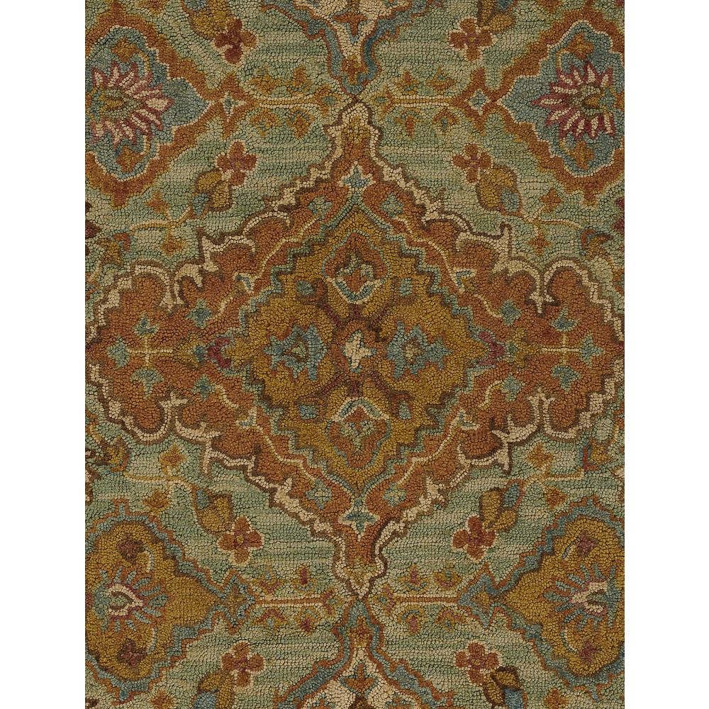 Traditional Rectangle Area Rug, Blue, 7'6" X 9'6"