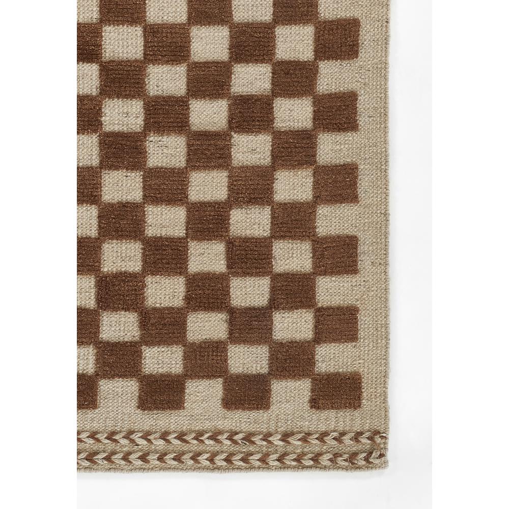 Contemporary Rectangle Area Rug, Brown, 6'3" X 9'